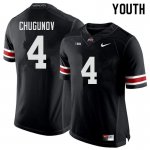 Youth Ohio State Buckeyes #4 Chris Chugunov Black Nike NCAA College Football Jersey Spring QVN7844NX